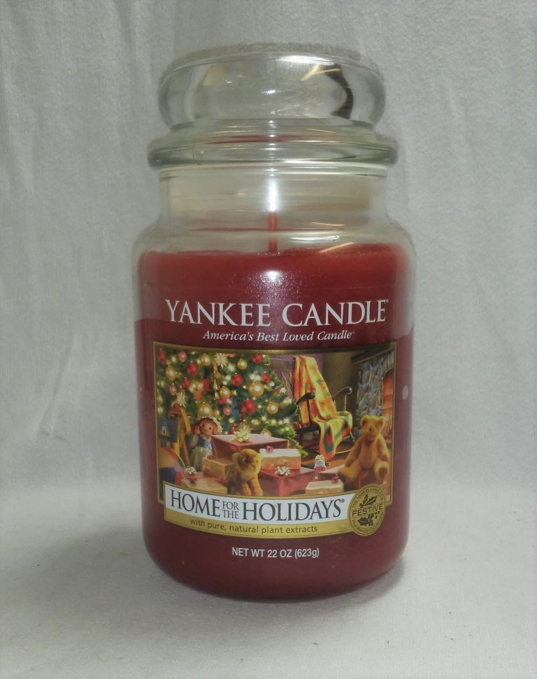 Retired Yankee Candle Home For The Holidays HTF Christmas Large Jar ...