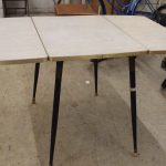 Foldable Table / Desk – 2 Folding Arms – 4ft Surface (w/ both arms out ) x 18.5″ (middle section without arms folded out) x 30″ L x 24.5″ H – Used