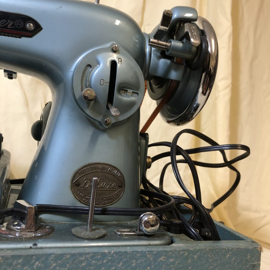 Vintage Teal Super Deluxe Precision Homemaker Sewing Machine Society