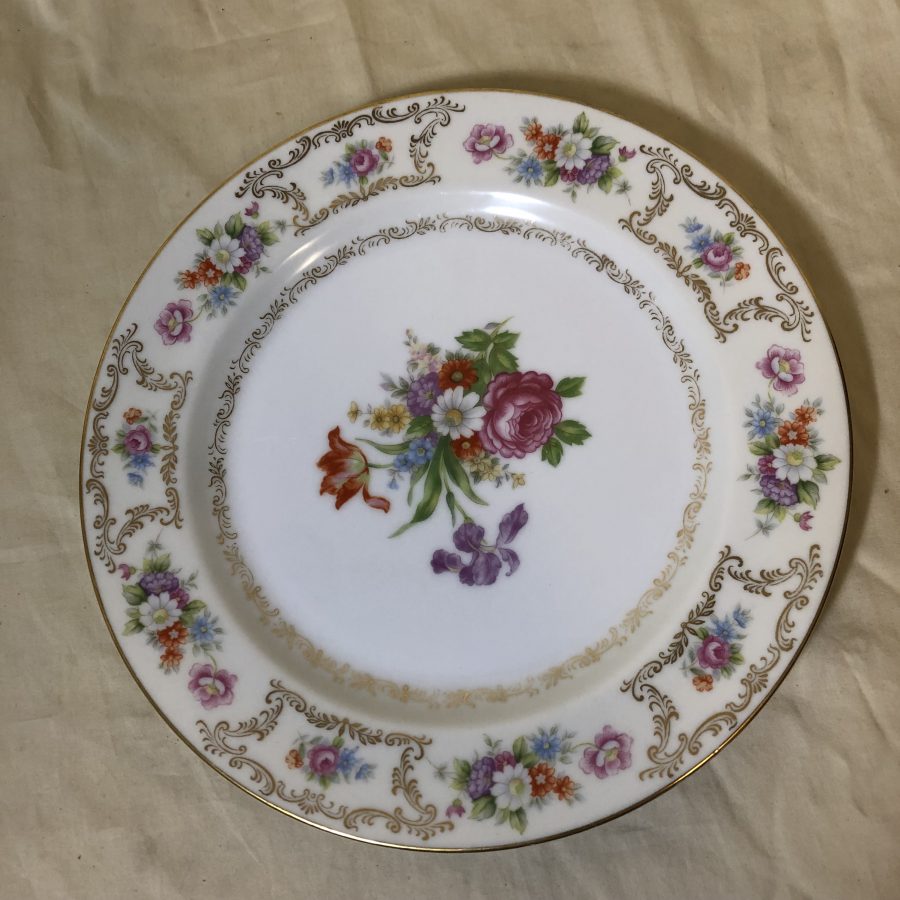 Set of 10 Vintage Wentworth Dresrosa Fine China Dinner Plates – Society ...