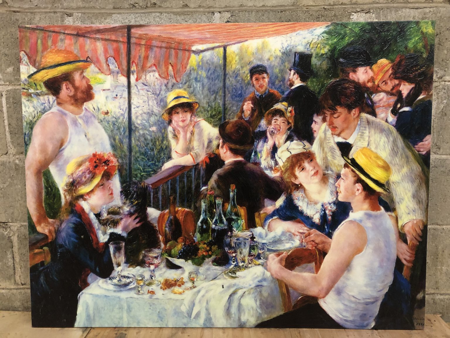 “The Luncheon of the Boating Party” (1881), Unframed Renoir Oil